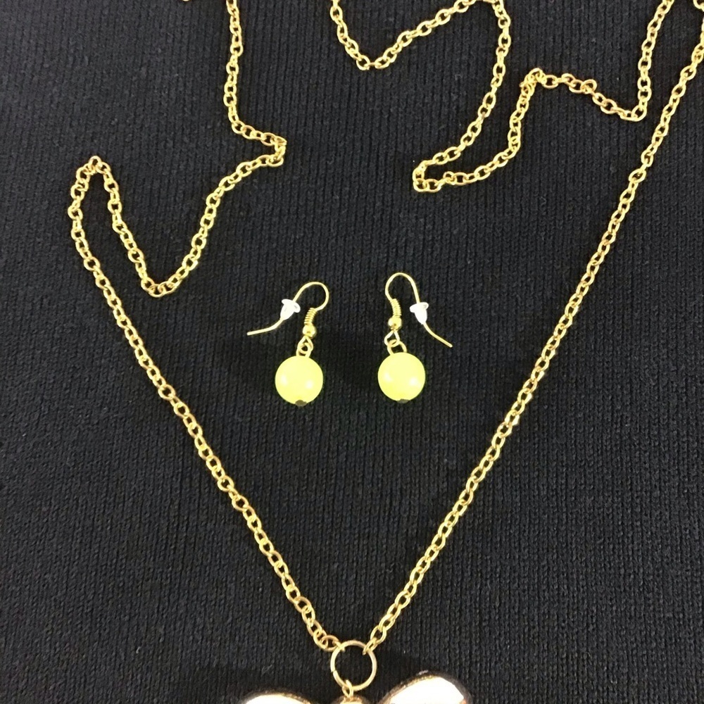 Necklace and Dangle Earring Set - Picture 3 of 4
